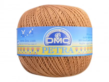DMC Petra nr. 5 Virkgarn Unicolor 5436 Karamell